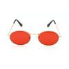 Vintage Fashion UV400 Small Frame Steampunk Gradient Mirror Glasses Men's Shades Sun Glasses Oval Sunglasses