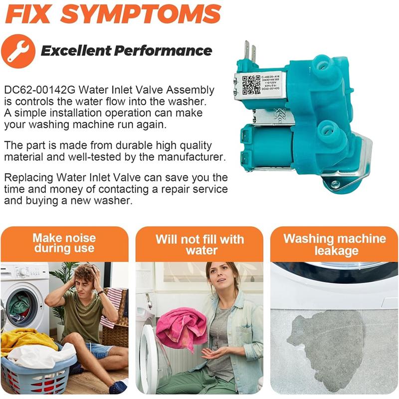 AD23-DC62-00142G Washer Water Inlet Valve For Sansung Washing Machine Part Solenoid Valve AP4211934 PS4208672 EAP4208672