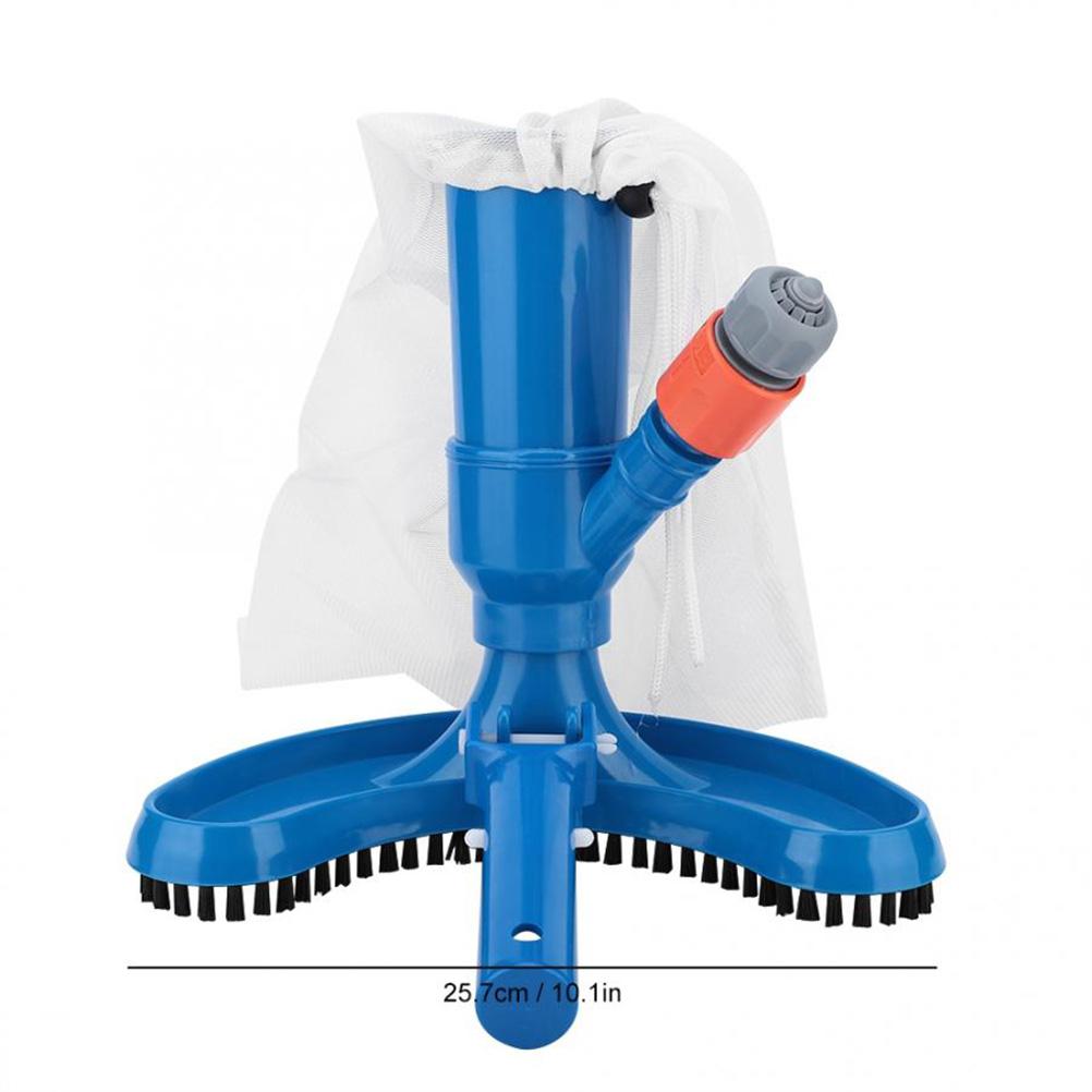 Portable Pool Vacuums Mini Jet Underwater Cleaner with Mesh Bag Brush Head Handle Set for Cleaning Small Swimming Pool