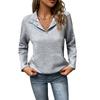 Casual Solid Textured Long Sleeve Sweatshirt Simple Versatile European American Style Pullover Top For Crossborder