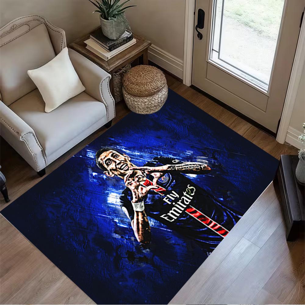 Paris Saint-germain Celebration Floor Rug Office Rug Design for Kitchen Study room Balcony Dining Room Anti-slip Rug Anime Office Decor
