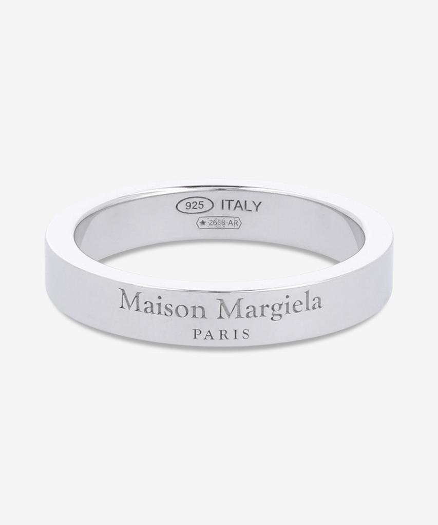 Maison Margiela Logo Reference 4Mm Ring - Silver / Sm1Uq0123P8865102