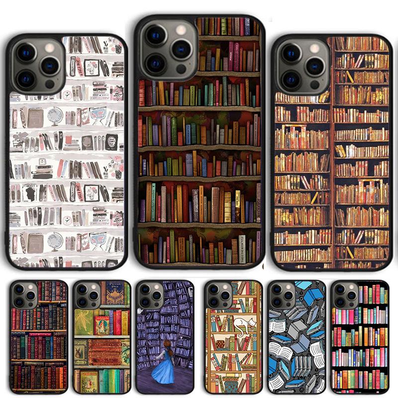 Library Book Phone Case For iPhone 17 Air 14 15 16 13 12 Cover For Apple iPhone 17 Air 14 15 16 Pro Max 6S Plus Coque