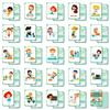 50Pcs/Set Cognition Learning Card Funny Memory Flash Cards Early Education Educational Toys For Children Kids