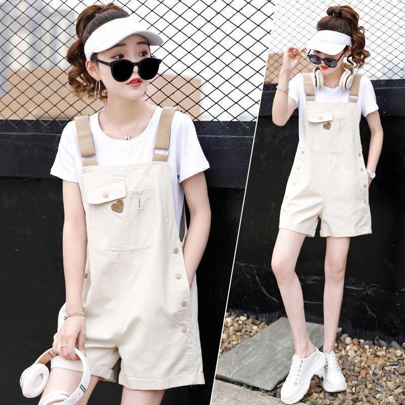 

Trendy Women Overalls Shorts for Summer Casual Outfit Stylish and Youthful M розовый