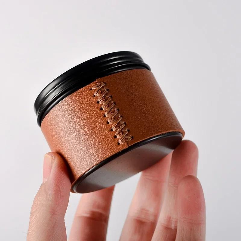 Portable Mini Coffee Bean Storage jar Aluminum Alloy Coffee Powder Sealed Tank Outdoor camping Coffee bean Tea Storage Container