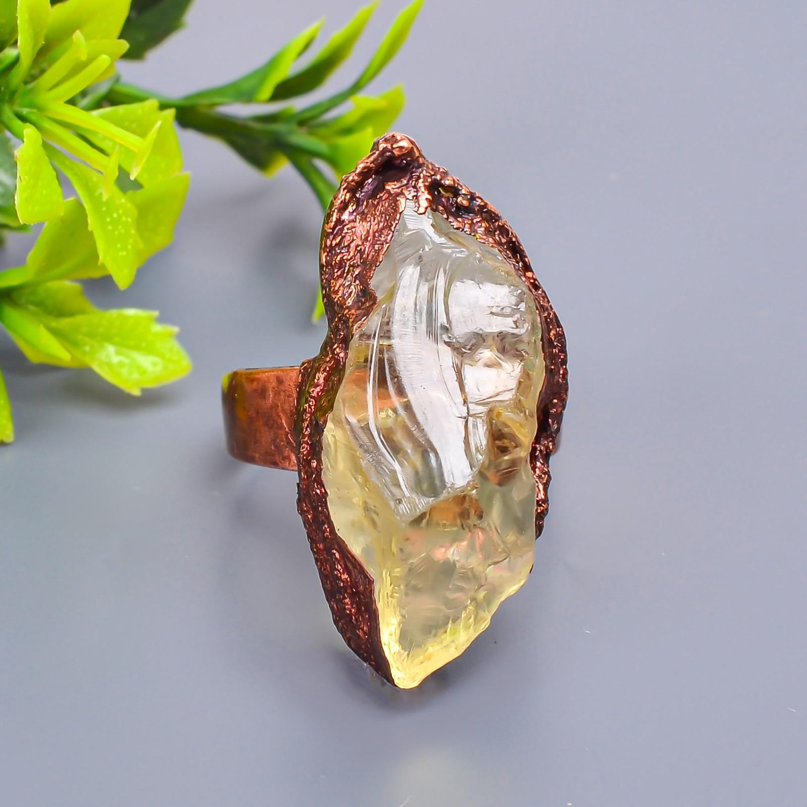 

Цитрин Необработанный Драгоценный Камень Медь Элегантность Вечность Сестры Подарок Кольцо Обещания Ювелирные Изделия V-10