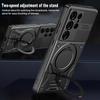 Rotating Bracket Armor Case for Samsung Galaxy S26 S2 Ultra S24 S23 Plus S22 S21 FE A A6 A16 A4 Magnetic Stand Cover