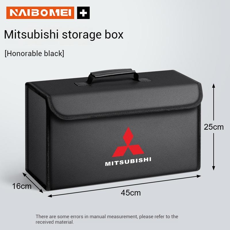 

Car Trunk Storage Box Organizer Foldable Container Bag For Mitsubishi Outlander Pajero L200 Triton Colt Lancer EX Evolution X чорний