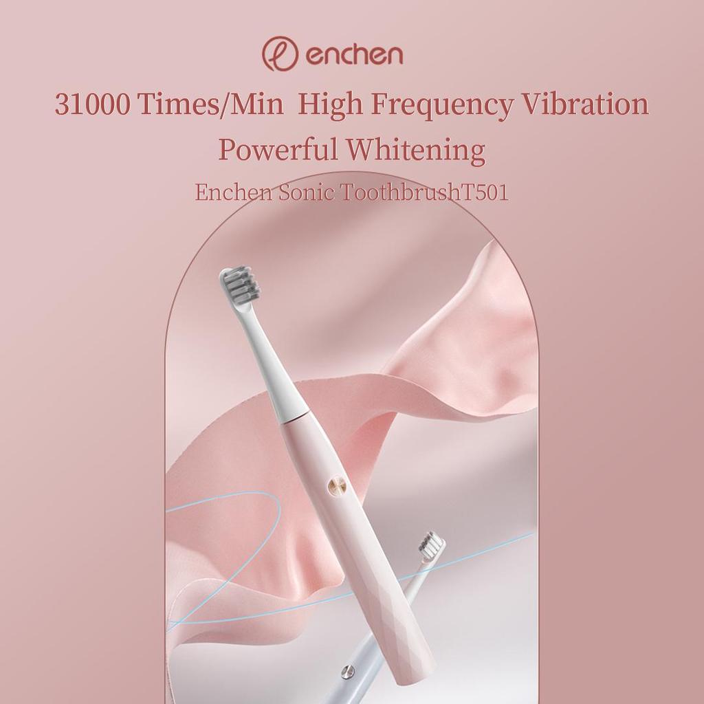 Gadgetoo Enchen Sonic Electric Toothbrush T501 31000 Times/Min High Frequency Vibration Powerful Whitening Waterproof Tooth Brush 4 Of 16