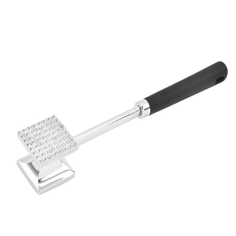 Solid Stainless Steel Meat Tenderizer Mallet Heavy Duty Kitchen Tool for Tenderizing Steak Pork Chicken Meat 4