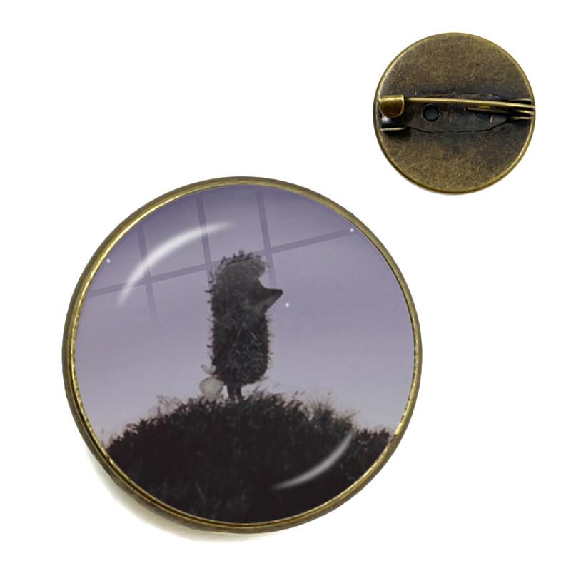 Broche de Ouriço Vintage Alfinetes de Animais Fofos Broches de Joias da Moda Broche de Gola Banhado a Bronze Antigo Para Mulheres Homens Presente