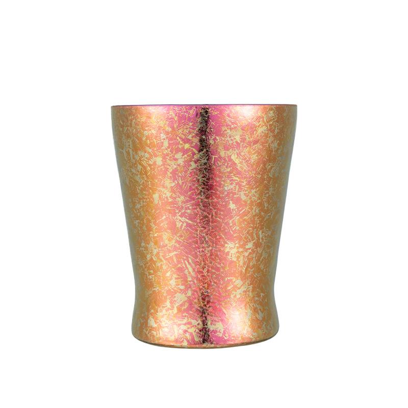 Dvouvrstvý praktický dárek pro setkání, dárek s širokým hrdlem, izolovaný čistý titanový vakuový širokoúhlý pivní titanový kelímek