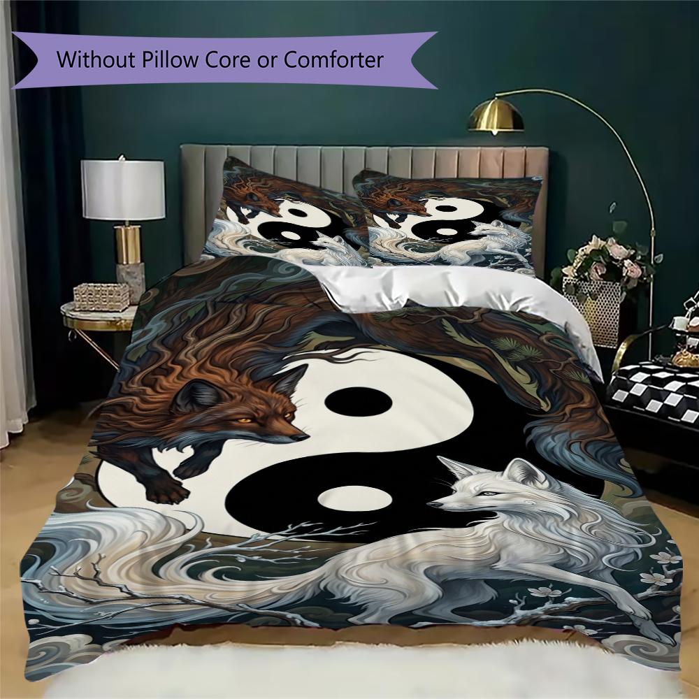 Instance Pattern Bedding uilt Set uilt Cover Pillowcase Home Decoration Birthday Gift (1 * duvet cover + 2 * pillowcase without core)104