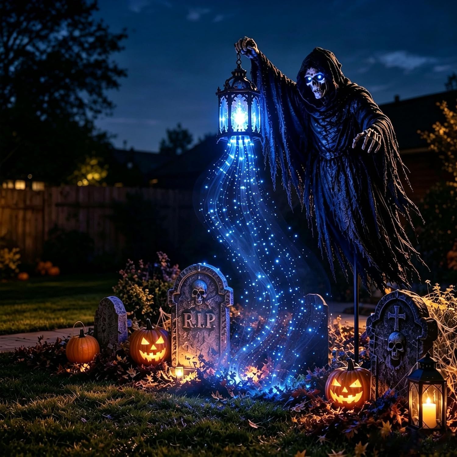 Grim Reaper Animated Garden Light, Soul