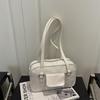 Vintage college style bowling bag new niche high-end sense versatile shoulder handbag