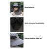 Summer Sun Hats UV Protection Outdoor Hunting Fishing Cap for Men Women Hiking Camping Visor Bucket Hat Removable Fisherman Hat