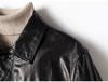 2025 Autumn Genuine Leather Men's Cowhide Waxed Jacket Business Outerwear
