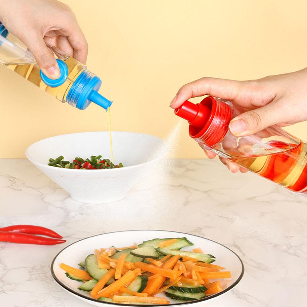 Kitchenware Squeeze Olive Oil Bottles Quantitative  Seasoning Oil Container Storage Bottle Sauce Vinegar Pot Leak-proof Drip-fre