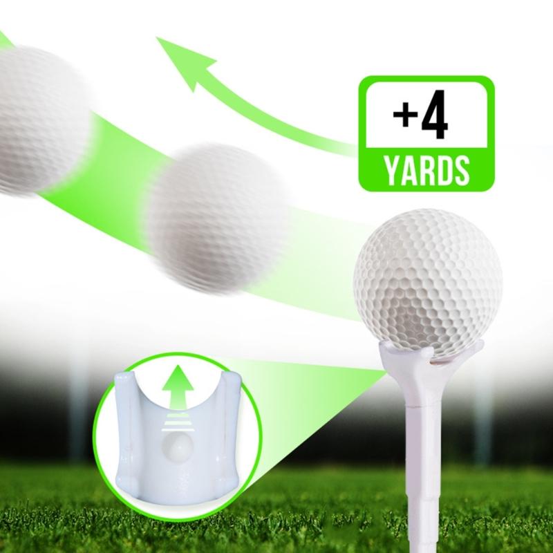 8Pcs Plastic Golfs Tees Replacement 5 Degree 4 Prongs Head Plastic Ball Holder Enduring Long Golfs Tees Easy to Use