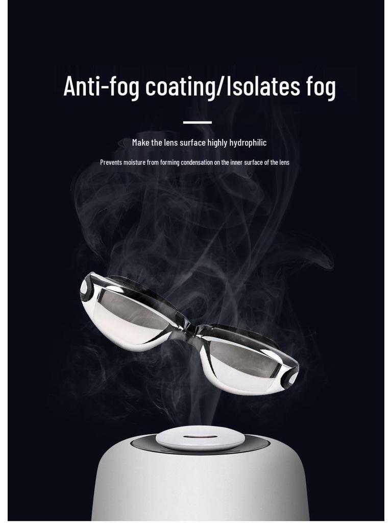 Youyou Anti-Fog HD Waterproof Swimming Goggles & Cap Set for Men and Women - Fashionable Adult Eye Protection.