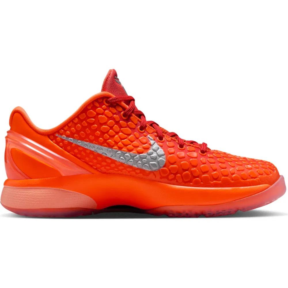 Nike Zoom Kobe 6 GS Total Orange Dětské tenisky Metalicko-stříbrná Kosmická hlína FV9676-800