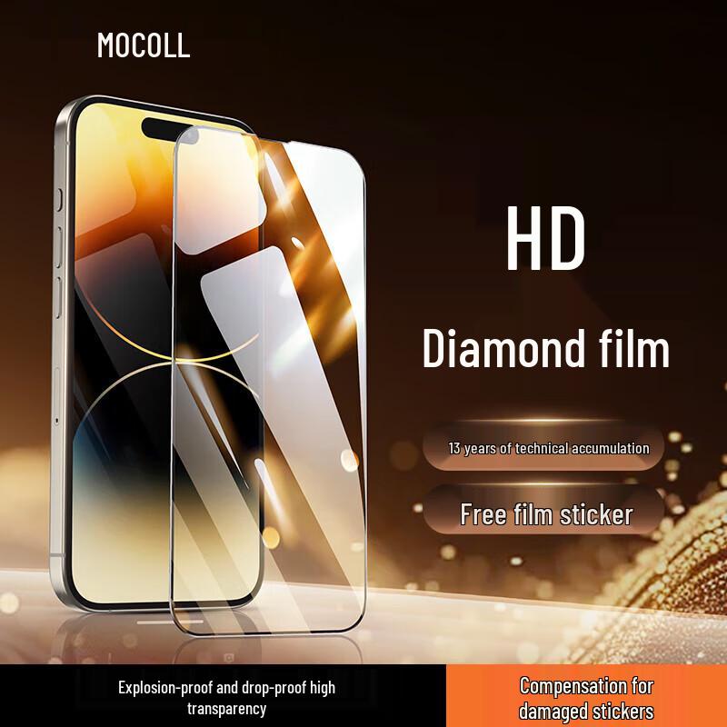 Mocoll Dust-Free Tempered Glass Screen Protector for iPhone