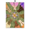Buntes Mädchen Blume Buch Meer Strand Auto Wandkunst Leinwandmalerei Poster und Drucke Hotel Bar Bild für Wohnzimmer Dekoration
