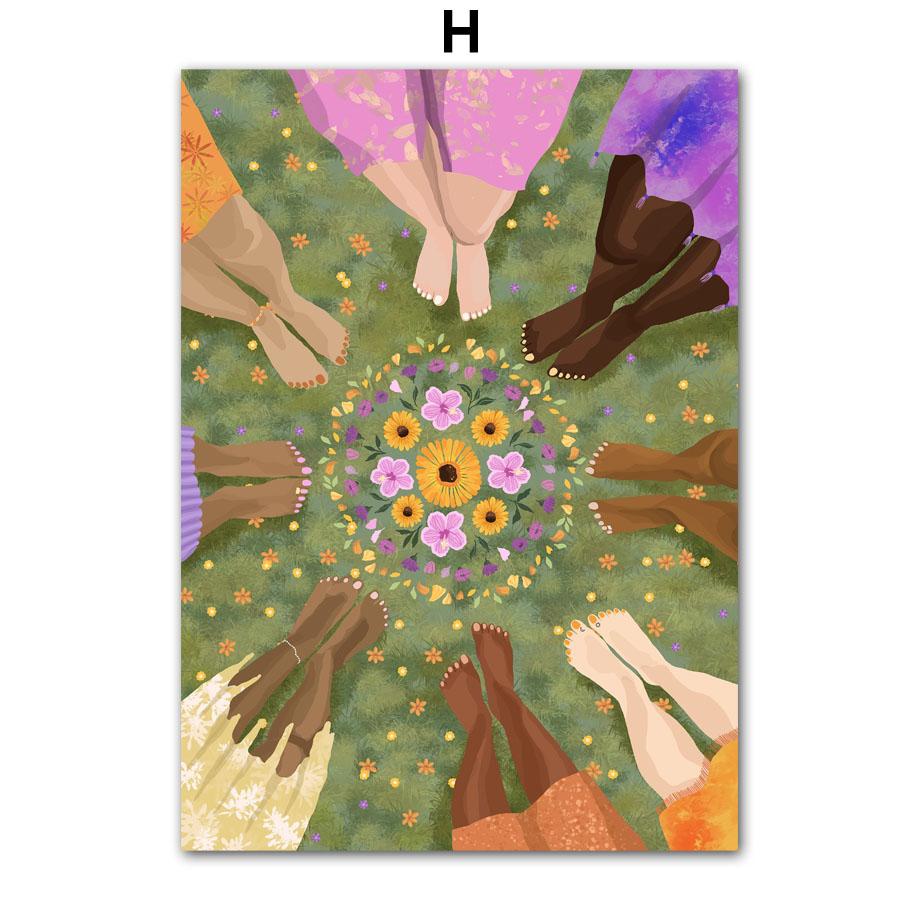 

Colorful Girl Flower Book Sea Beach Car Wall Art Canvas Painting Posters And Prints Hotel Bar Picture For Living Room Decoration 13X18 cm No Framed