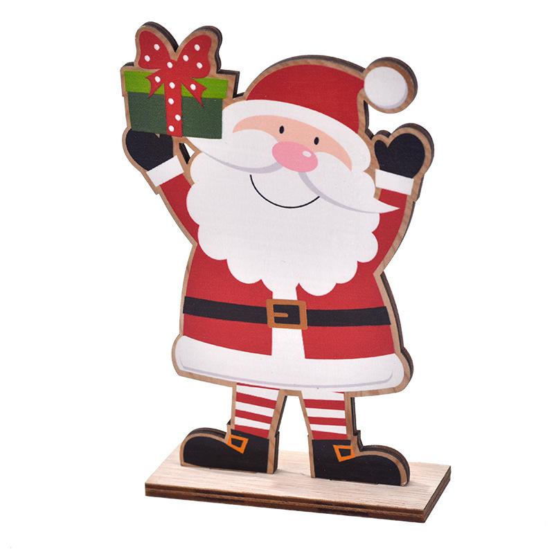 1PC Christmas Santa Toy With Gift Santa Claus Decor Mini Holding Presents Faceless Elderly Rudolf Snowman Party Ornaments 2025