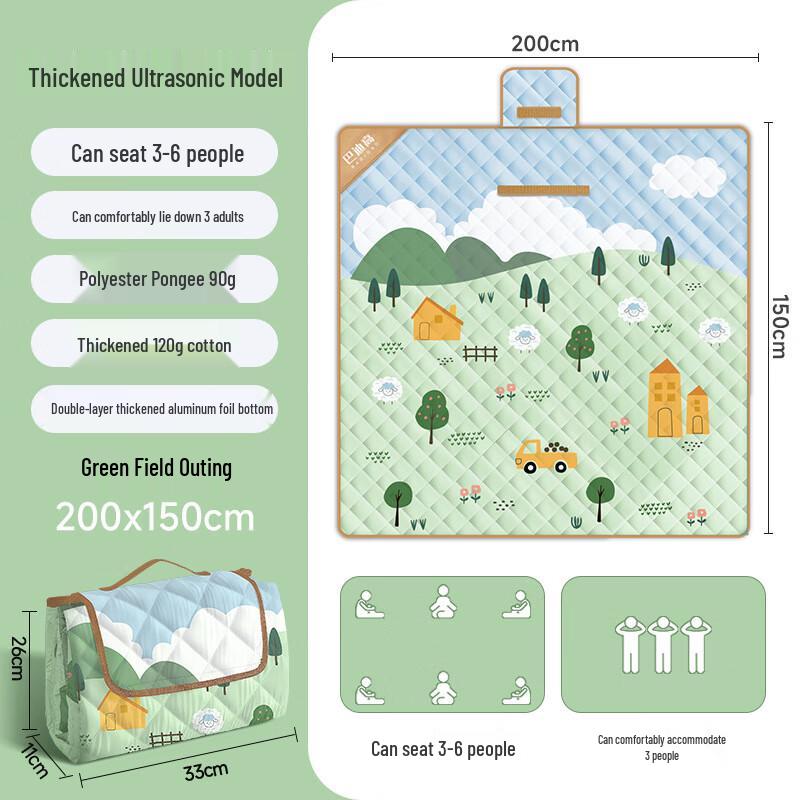 WJ 4mm Aluminum Film Outdoor Mat 150x200cm
