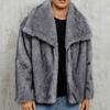 Cappotto in Eco-pelliccia Giacche Invernali da Uomo Antivento Peloso Lusso Collo a Revers Cappotti Giacca in Eco-pelliccia con Tasche Uomo Caldo Soffice Trench Giacche in Eco-pelliccia