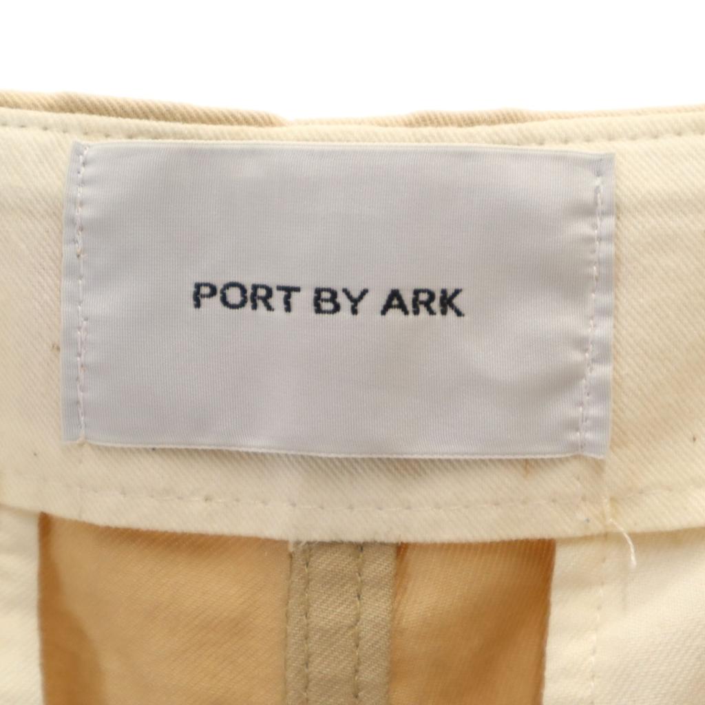 PORT BY ARK Made In Japan Tuck Wide Pants 2 Beige Men's Used