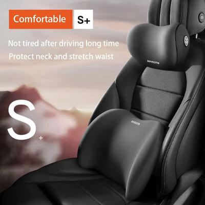 Car Headrest Neck Pillow Support Memory Cotton Car Seat Lumbar Support Soft Neck Rest Protector Waist Cushion For Car
