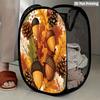 1Pcs Autumn Sunflower Pumpkin Series 6 Pop-Up Laundry Hamper Expandable Mesh Hamper Basket for Room Bedroom Bathroom Organization Contemporary Storage