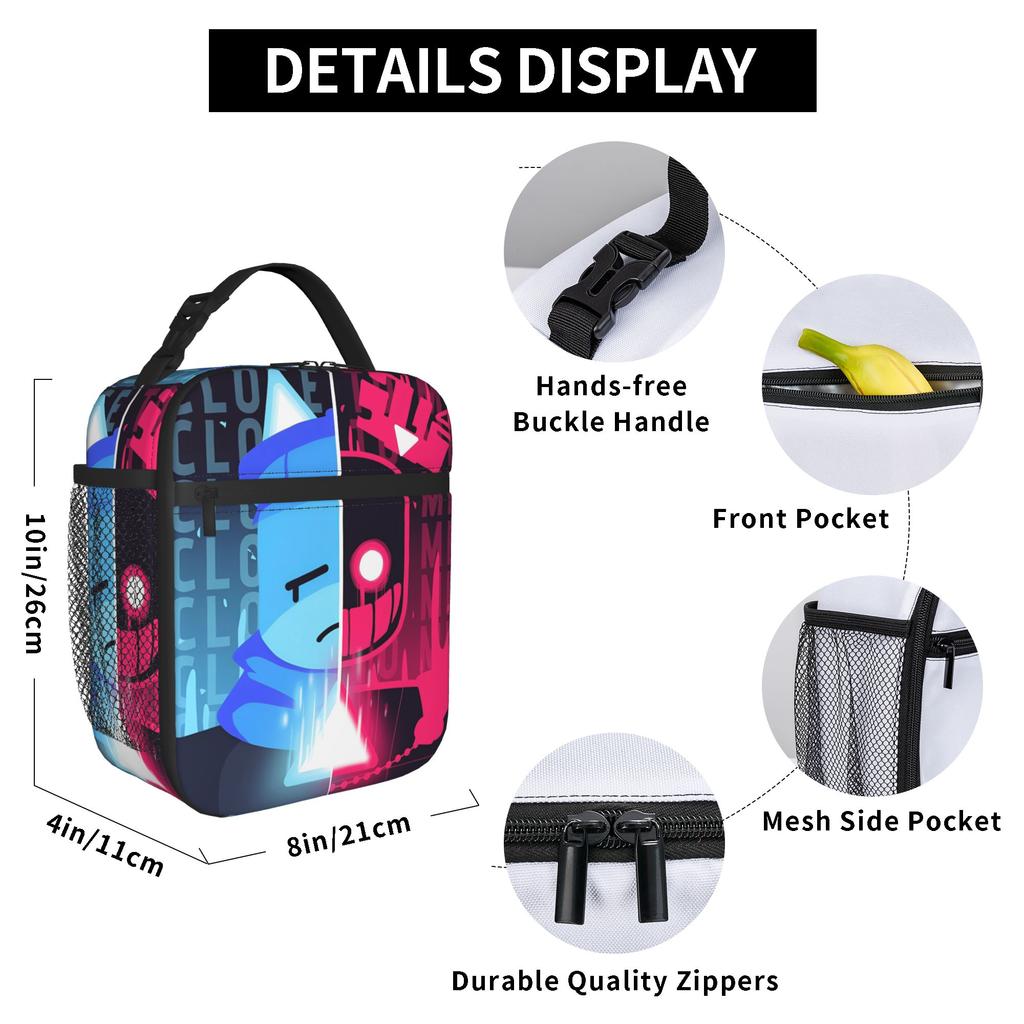 Elliot and John Doe Forsakens Insulated Lunch Bag Thermal Bag Reusable,Lunch Container Large Tote Lunch Box Food Bag