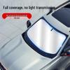 Titanium Silver Universal Car Sunshade - Front Windshield Heat Insulation Curtain