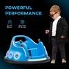 Angry Bird Licensed Waltzer Car, 12V Kids Bumper Car w/ Joysticks, Remote, Music LED Lights, Blue