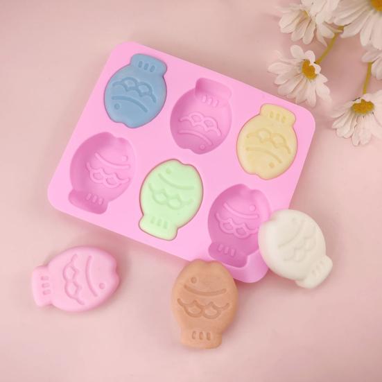 Cartoon Fish Shape Silicone Mold Cake Chocolate Tray for Fondant Mousse Soap Candle Reusable Flexible Baking Mold