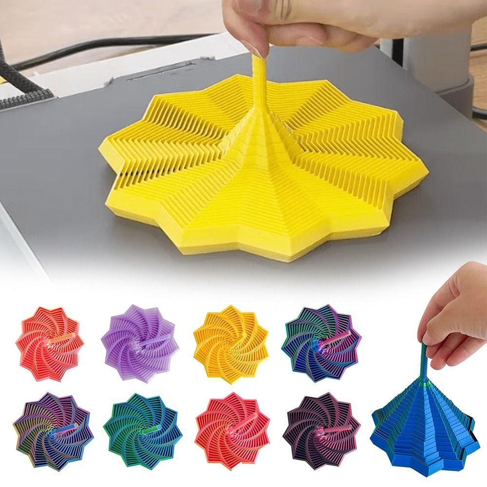 with Handles Fractal Fidget Hexagon PLA Desktop Decompression Toys Fidget Toy  for Office&School
