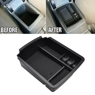 Car Armrest Secondary Storage Box Center Console Organizer Tray For Golf 7 Golf Mk7 2013-2017 Central Armrest Storage Box