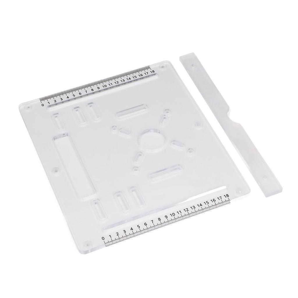 Acryl-Grundplatte für 4-Zoll-Trennschleifer Holzfräsen Klappbrett Holzbearbeitungstisch Unterlage