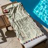 1 pièce Lettre sincère à mon fils - Design Lettre par avion Serviette de plage en microfibre imprimée 2D, séchage rapide super absorbante. Super pour la plage