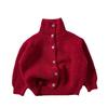 Children's Korean Turtleneck Sweater: New Colorful Knit Cardigan for Autumn, Winter, and Christmas.