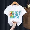 Anime Pokemons Tshirts for Children Pikachu Cartoon Letter Printed Shortsleeved Top Boys Girls Summer Fashion Sports Tshirt