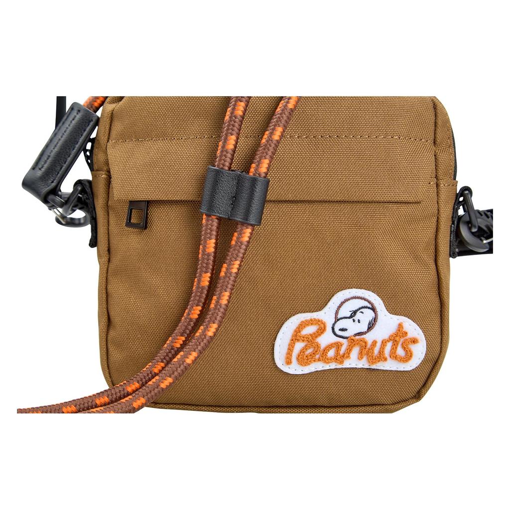 Shoulder water for women and for character khaki [Snoopy] bag, small, repellent, sorting, square, men, commuting, school, travel, adults, students,