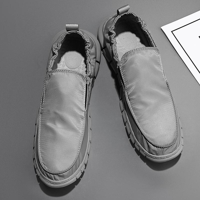 Summer Plus Size Men's Canvas Shoes Breathable Casual Shoes Outdoor Non-Slip Sneakers Comfortable Driving Shoes Men's Loafers