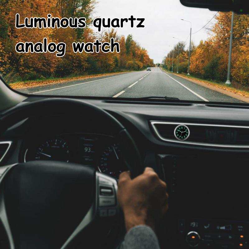 Car Clocks For Dash Analog Car Clock Glowing Quartz Car Dashboard Watch Automotive Replacement Clocks Stick On Dashboard