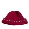 New Landlord Knitted Hats for Men and Women Japanese Rhinestone Watermelon Yuppie Hats Versatile Landlord Hats Autumn and Winter Baotou Cold Hats
