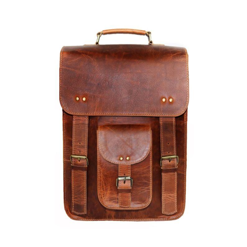 15-дюймовая кожаная сумка-мессенджер — фото 7